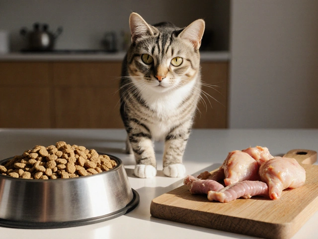 Можно ли чередовать сухой корм и натуральную еду для кошек?