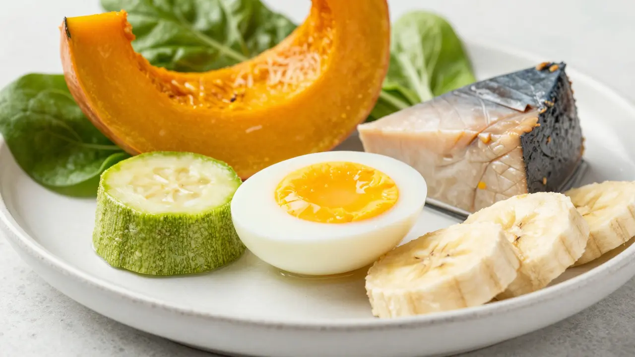 Безопасные продукты для кошек: тыква, яйцо и тунец